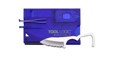 TOOLLOGIC SURVIVAL CARD II - blau