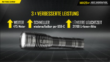 NITECORE MH25 V2 - max. 1300 Lumen