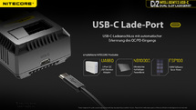 NITECORE - USB-C Ladegerät CI2