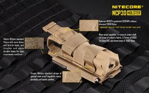 NITECORE taktisches Nylonholster, schwarz - NPC30
