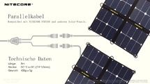 NITECORE SPEC5 - 5m Verlängerungskabel für Solarpanel