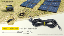 NITECORE SPEC5 - 5m Verlängerungskabel für Solarpanel