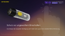 NITECORE TIKI UV - max. 1000mW - UV-Licht in zwei Leuchtstufen